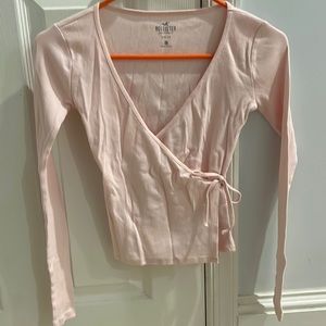 Light pink ribbed long sleeve